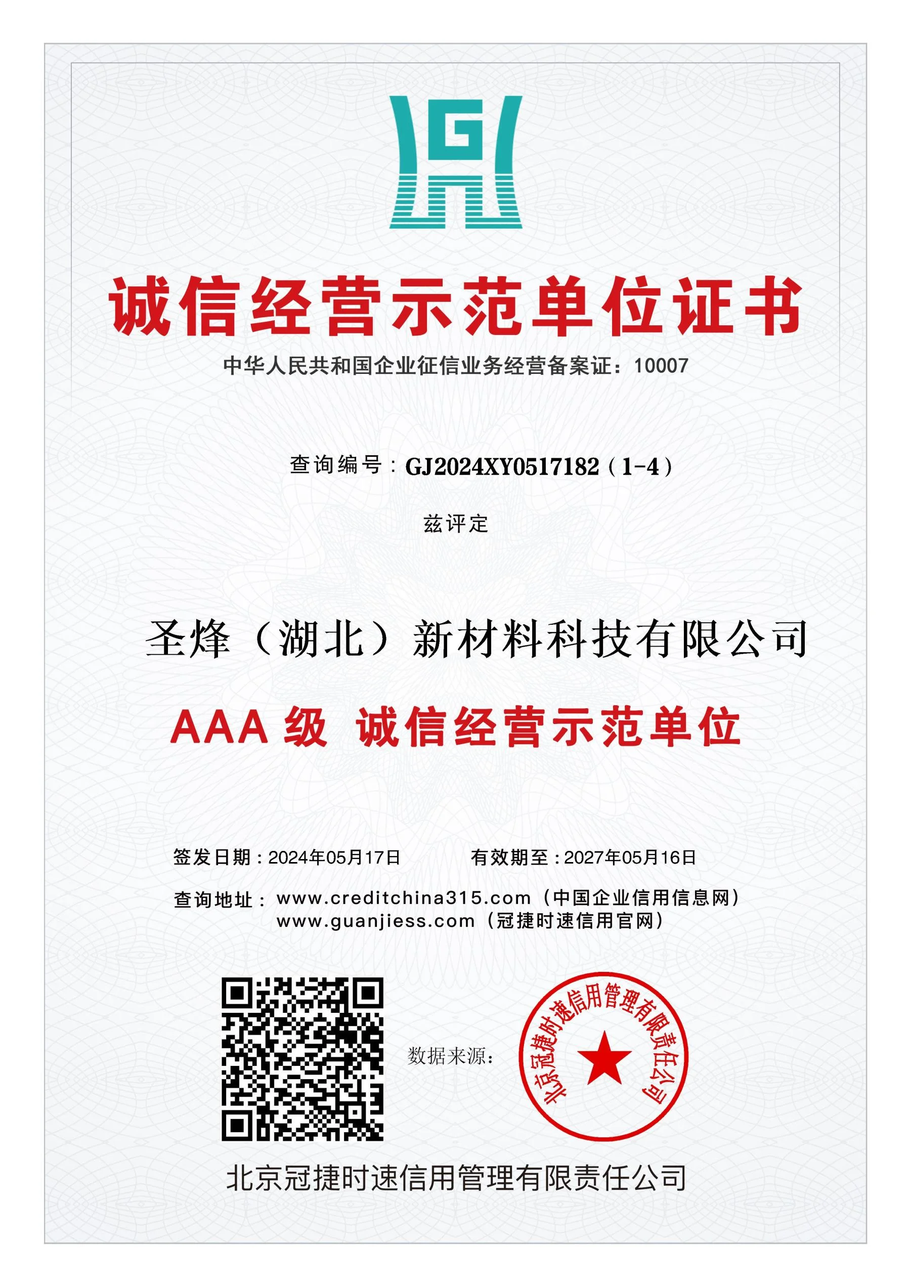 Honest Operation Model Certificate